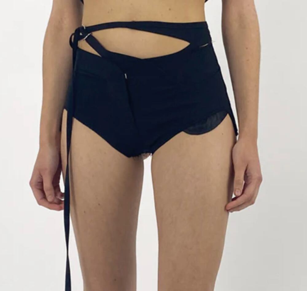 Ottolinger - Woven Suit Hot Pants - Black